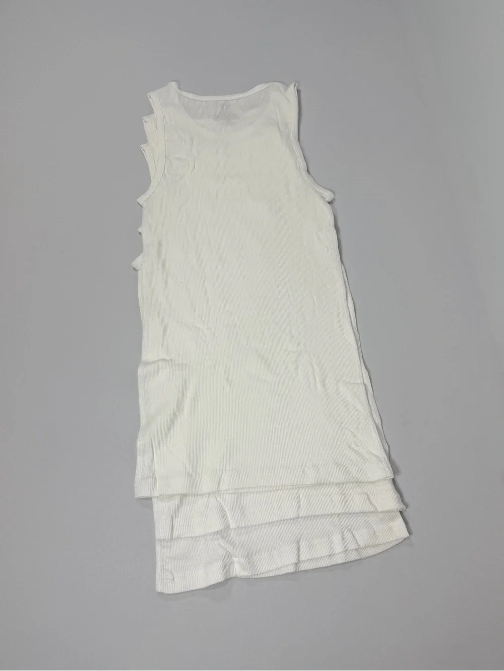 Wonder Nation Kids (Boy) White Ribbed Tank Tops - Set of‎ 3 Size XXL (18)